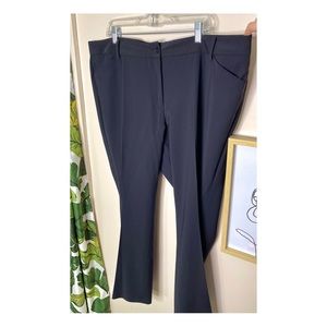 NWOT Talbots Mid-Rise Lined Classic Pleated Front Black Straight Leg Staple Pant